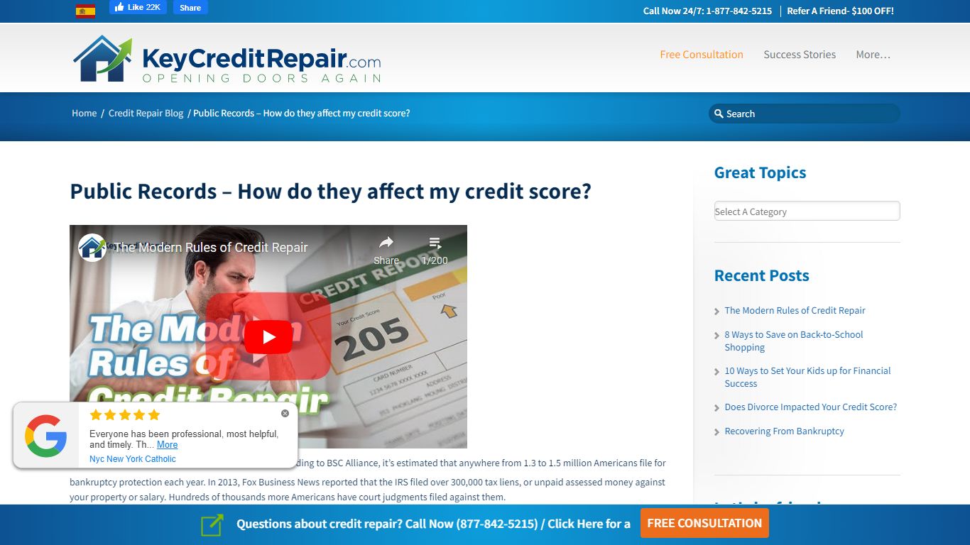 Public Records – How do they affect my credit score?